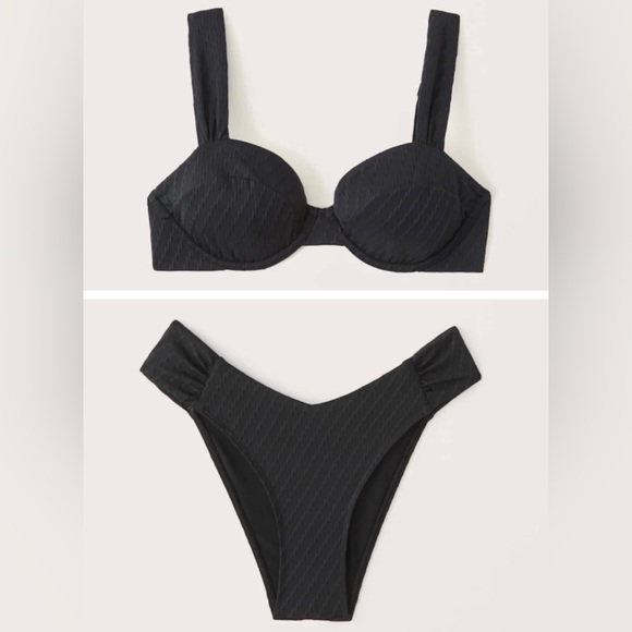 Abercrombie & Fitch Other - Abercrombie & Fitch Black Bikini with Modern Silhouettes